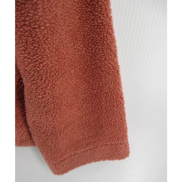 VINTAGE Orvis Jacket Large Salmon Sherpa Fleece Teddy Tapestry Trim * - Picture 3 of 13